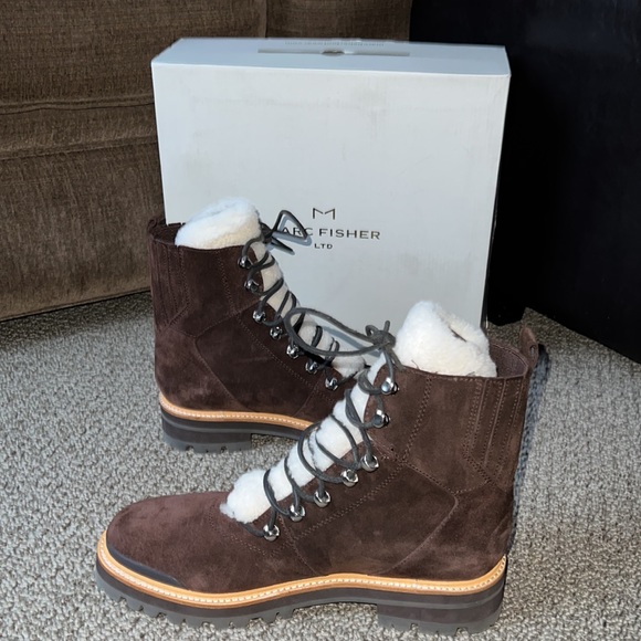 Marc Fisher Izzie Brown Suede Bootie Size 11M - Picture 3 of 8